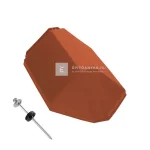 Újdonság Tondach XXL design kezdő gerinccserép FusionColor terrakotta (rögzítőcsavarral)
