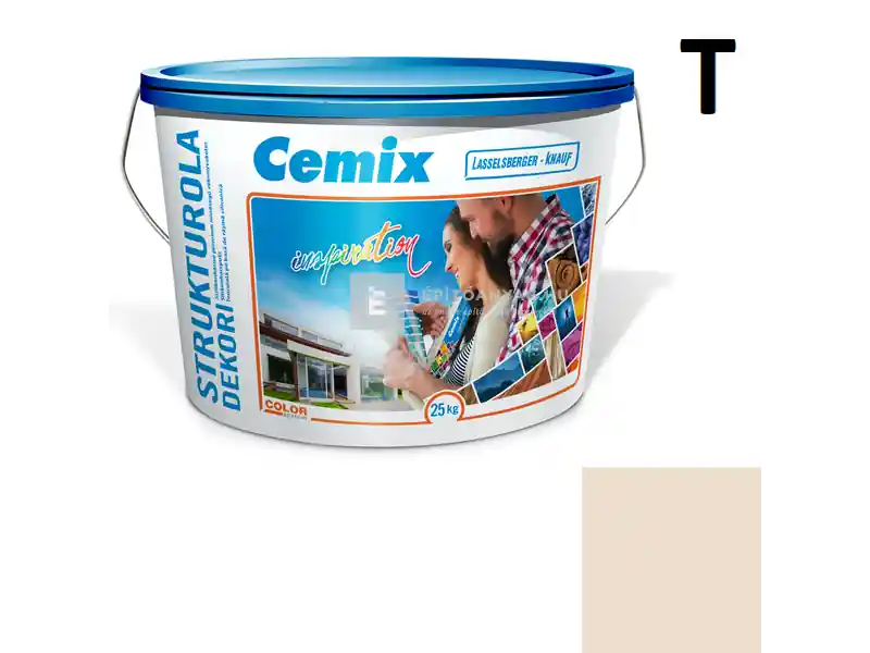 Cemix 2704 StrukturOLA Dekor diszperziós vékonyvakolat, kapart 1,5 mm 6311 intense 25 kg Kedvezmény