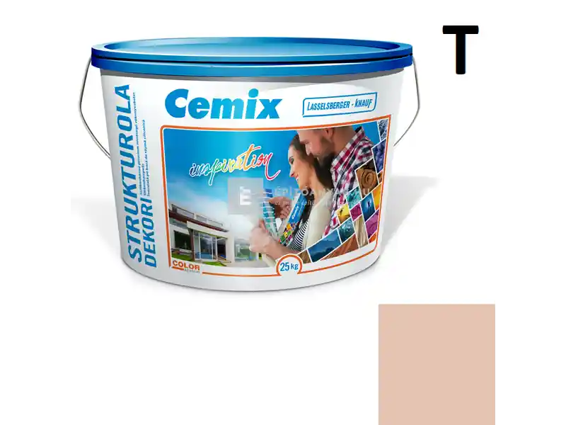 Cemix 2704 StrukturOLA Dekor diszperziós vékonyvakolat, kapart 1,5 mm 6323 intense 25 kg Szezonális akció