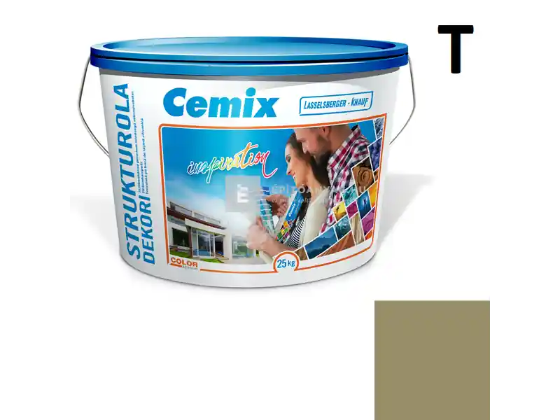 Cemix 2704 StrukturOLA Dekor diszperziós vékonyvakolat, kapart 1,5 mm 6567 intense 25 kg Expressz szállítás