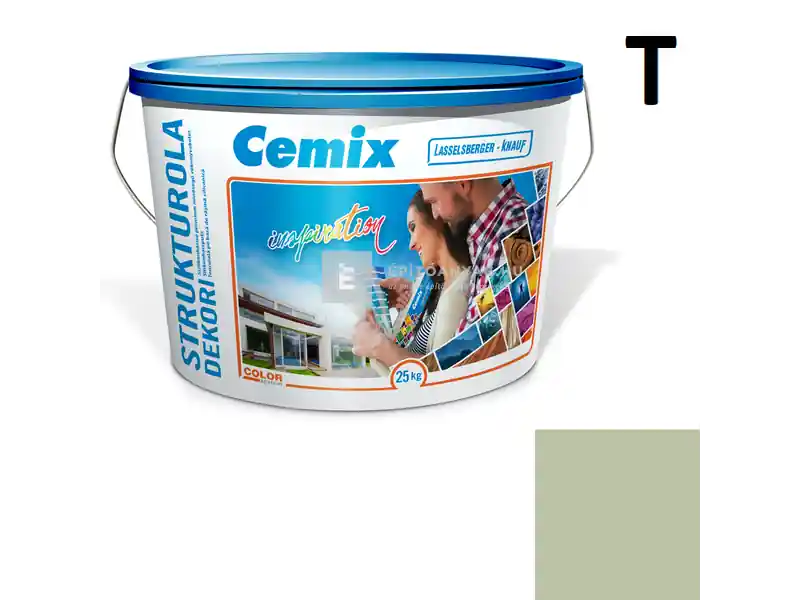 Cemix 2704 StrukturOLA Dekor diszperziós vékonyvakolat, kapart 2 mm 4515 green 25 kg Expressz szállítás