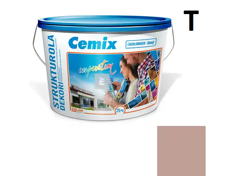 Cemix 2704 StrukturOLA Dekor diszperziós vékonyvakolat, kapart 2 mm 5127 rusty 25 kg Gyors szállítás