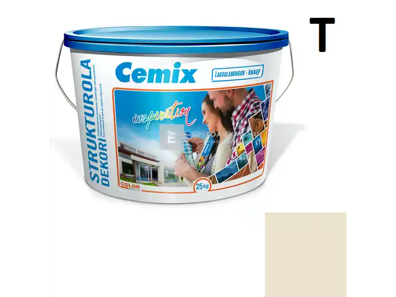 Olcsóbb Cemix 2704 StrukturOLA Dekor diszperziós vékonyvakolat, kapart 2 mm 6911 intense 25 kg