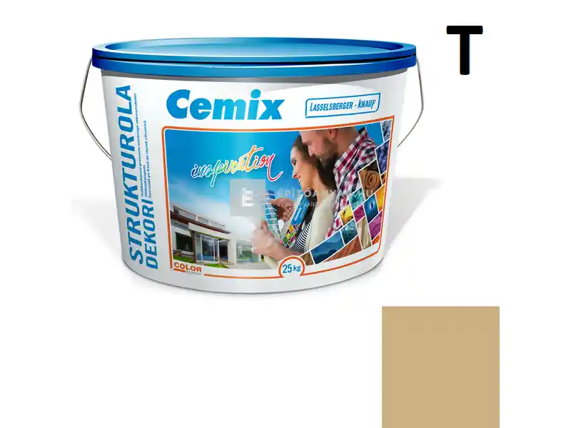 Különleges ajánlat Cemix 2704 StrukturOLA Dekor diszperziós vékonyvakolat, kapart 2 mm 6925 intense 25 kg