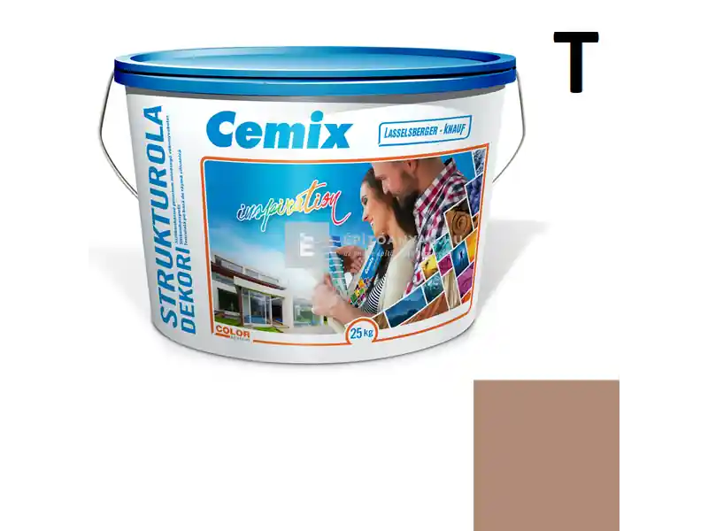 Cemix 2704 StrukturOLA Dekor diszperziós vékonyvakolat, kapart 2 mm 6935 intense 25 kg Kedvezmény