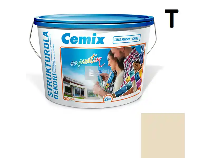 Outlet Cemix 2704 StrukturOLA Dekor diszperziós vékonyvakolat, dörzsölt 2 mm 4341 orange 25 kg