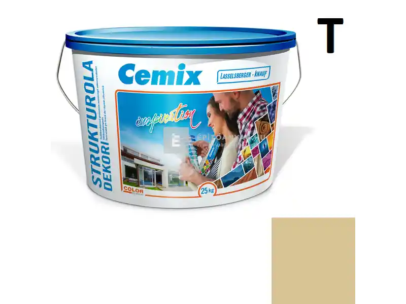 Cemix 2704 StrukturOLA Dekor diszperziós vékonyvakolat, dörzsölt 2 mm 4955 brown 25 kg Ajánlat