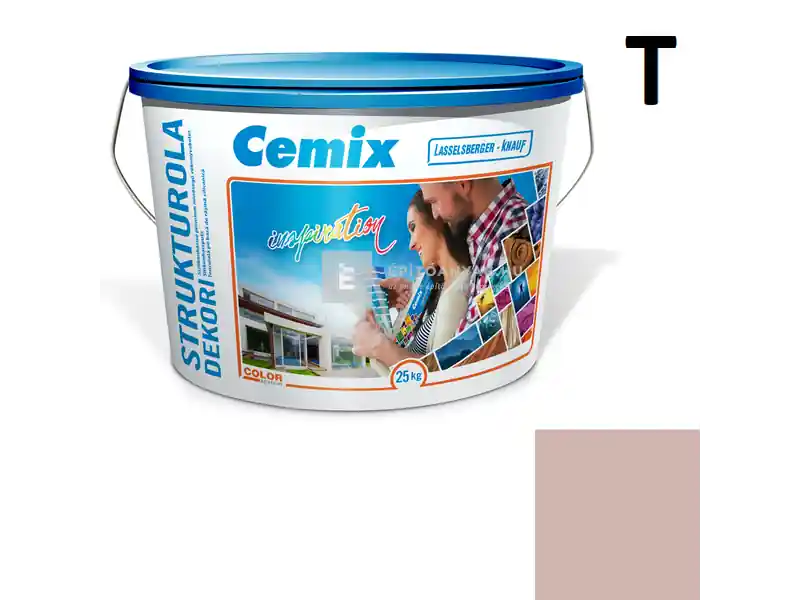 Cemix 2704 StrukturOLA Dekor diszperziós vékonyvakolat, dörzsölt 2 mm 5115 rusty 25 kg Népszerű