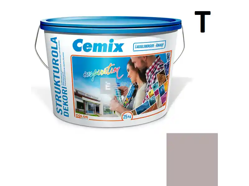 Cemix 2704 StrukturOLA Dekor diszperziós vékonyvakolat, dörzsölt 2 mm 5183 rusty 25 kg Újdonság