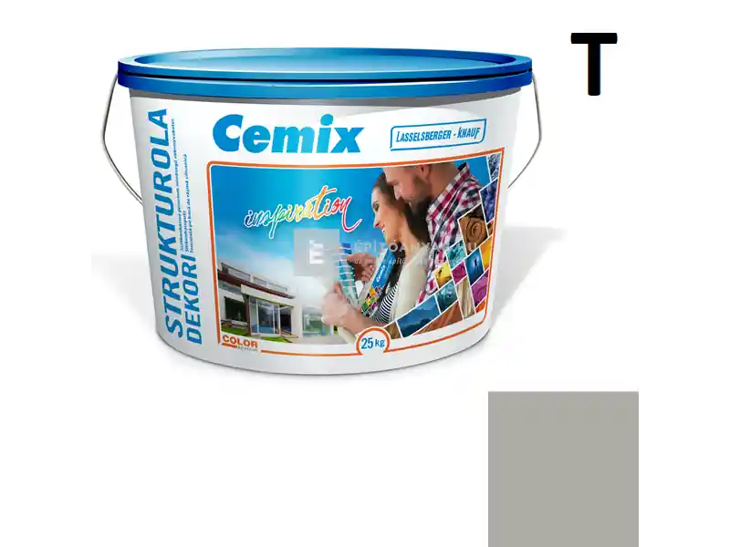 Cemix 2704 StrukturOLA Dekor diszperziós vékonyvakolat, dörzsölt 2 mm 5349 rock 25 kg Biztonságos fizetés