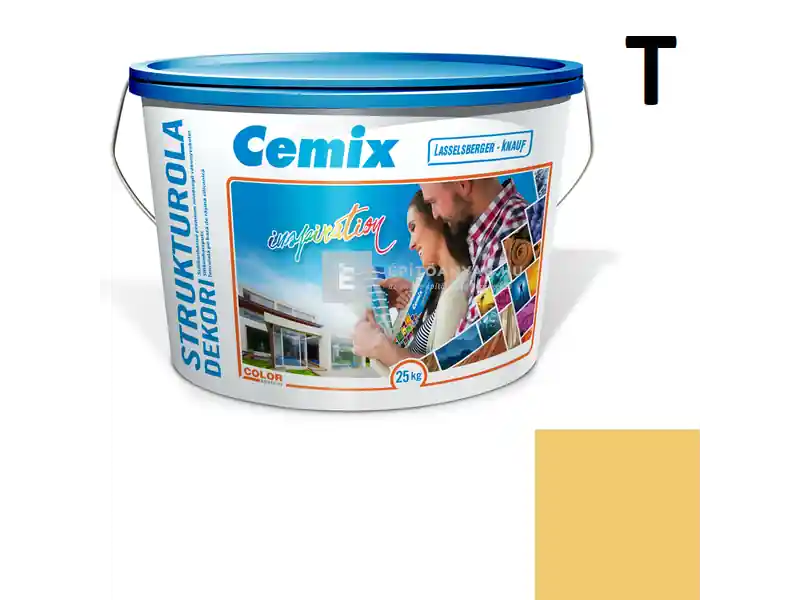 Cemix 2704 StrukturOLA Dekor diszperziós vékonyvakolat, dörzsölt 2 mm 6127 intense 25 kg Biztonságos fizetés