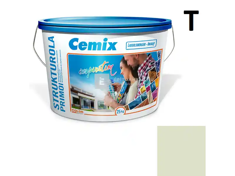 Szuper ajánlat Cemix 2703 StrukturOLA Primo diszperziós vékonyvakolat, kapart 1,5 mm 4511 green 25 kg