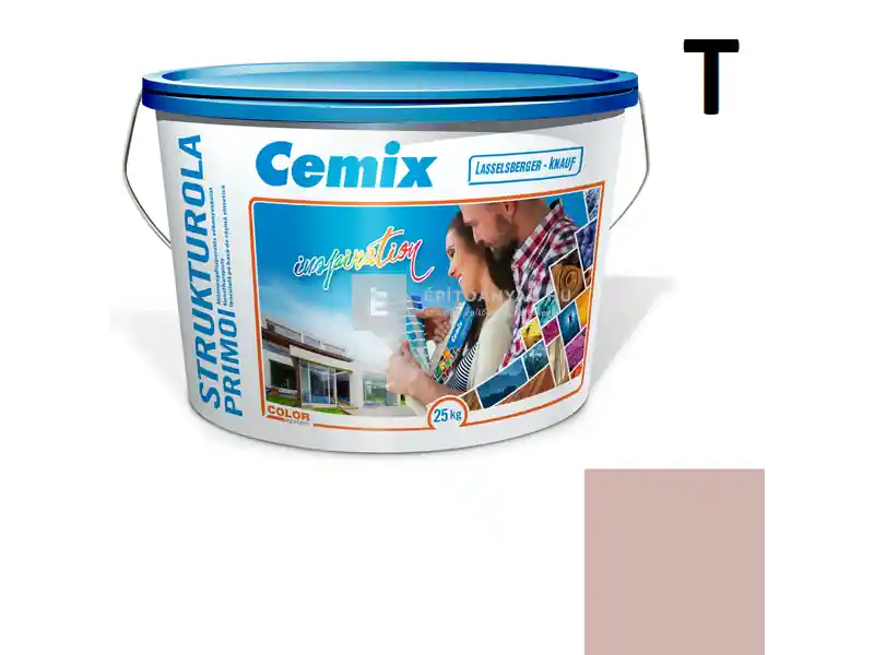 Cemix 2703 StrukturOLA Primo diszperziós vékonyvakolat, kapart 1,5 mm 5153 rusty 25 kg Különleges ajánlat