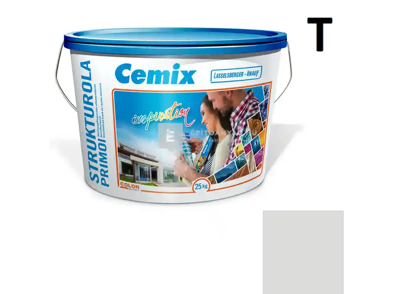 Cemix 2703 StrukturOLA Primo diszperziós vékonyvakolat, kapart 1,5 mm 5343 rock 25 kg Akciós ár