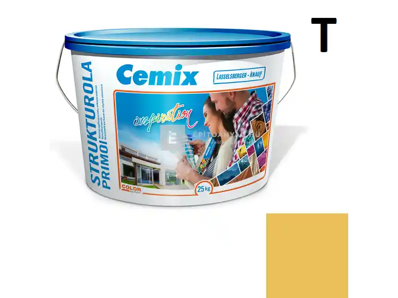 Cemix 2703 StrukturOLA Primo diszperziós vékonyvakolat, kapart 1,5 mm 6129 intense 25 kg Szuper ajánlat