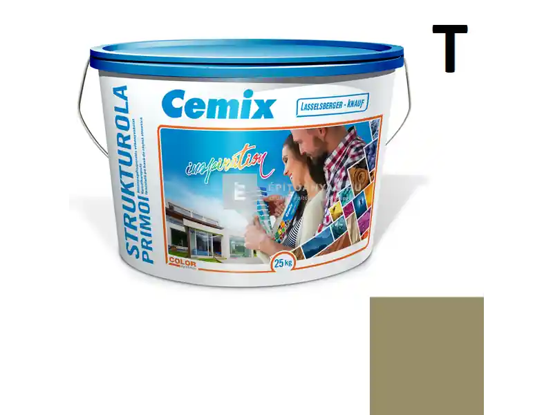 Expressz szállítás Cemix 2703 StrukturOLA Primo diszperziós vékonyvakolat, kapart 1,5 mm 6567 intense 25 kg