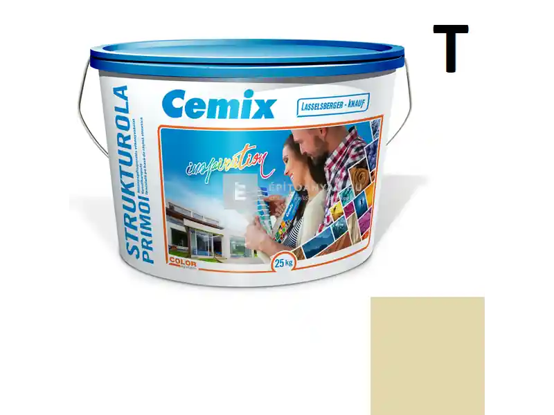 Cemix 2703 StrukturOLA Primo diszperziós vékonyvakolat, kapart 1,5 mm 6573 intense 25 kg Biztonságos fizetés