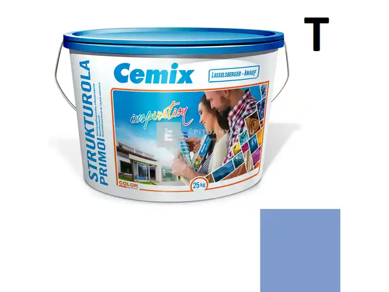 Prémium Cemix 2703 StrukturOLA Primo diszperziós vékonyvakolat, kapart 1,5 mm 6727 intense 25 kg
