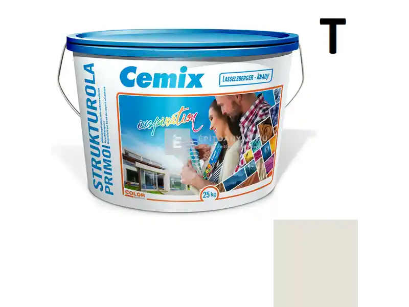 Szuper akció Cemix 2703 StrukturOLA Primo diszperziós vékonyvakolat, dörzsölt 2 mm 4151 cream 25 kg