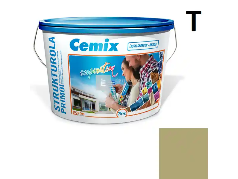 Cemix 2703 StrukturOLA Primo diszperziós vékonyvakolat, dörzsölt 2 mm 4549 green 25 kg Prémium