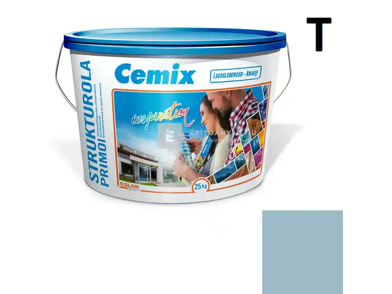 Cemix 2703 StrukturOLA Primo diszperziós vékonyvakolat, dörzsölt 2 mm 4717 blue 25 kg Legkelendőbb