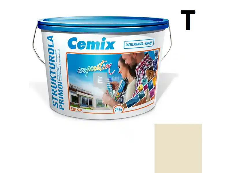 Korlátozott ajánlat Cemix 2703 StrukturOLA Primo diszperziós vékonyvakolat, dörzsölt 2 mm 4931 brown 25 kg