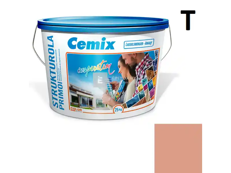 Cemix 2703 StrukturOLA Primo diszperziós vékonyvakolat, dörzsölt 2 mm 6325 intense 25 kg Nézd meg most