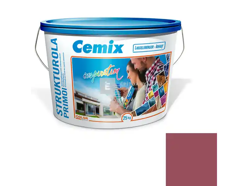 Cemix 2703 StrukturOLA Primo diszperziós vékonyvakolat, dörzsölt 2 mm 6359 intense 25 kg Gyors szállítás