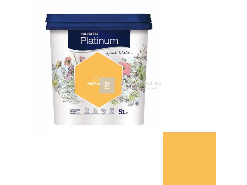 Poli-Farbe Platinum beltéri falfesték N40 napraforgó 5 l Vedd meg online