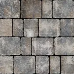 Kedvezmény Semmelrock Appia Antica térkő "A" kő antikolt lávaszürke melírozott 19,2x22,6x8 cm