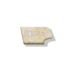 Semmelrock Bradstone Travero medenceszegély sarokelem melírozott homokkő 45x45x3,5 cm Gyors kiszállítás