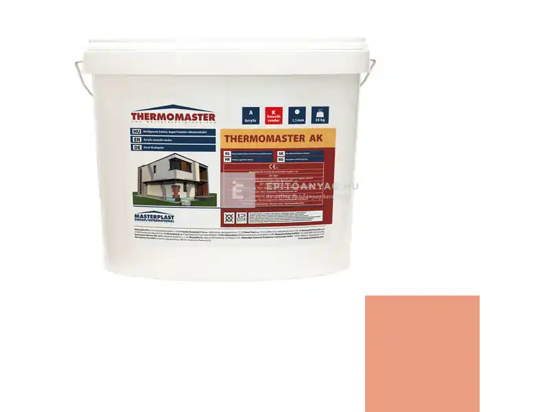 Kedvezményes ár Masterplast Thermomaster akril vékonyvakolat, kapart 1,5 mm 17-C 25 kg