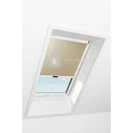 Roto Designo ZRE R4/R7 74x98 cm, sötét-bézs fényszűrő roló, alumínium profilokkal Expressz kézbesítés