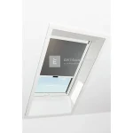 Legjobb ár Roto Designo ZRE R4/R7 74x118 cm, sötétszürke fényszűrő roló, fehér profilokkal