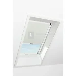 Vedd meg most Roto Designo ZRV R4/R7 74x98 cm, világosbézs fényzáró roló, fehér profilokkal