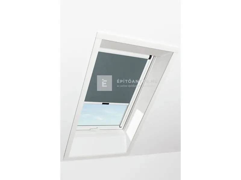 Akciós ár Roto Designo ZRV R6/R8 74x140 cm, sötétszürke fényzáró roló, fehér profilokkal
