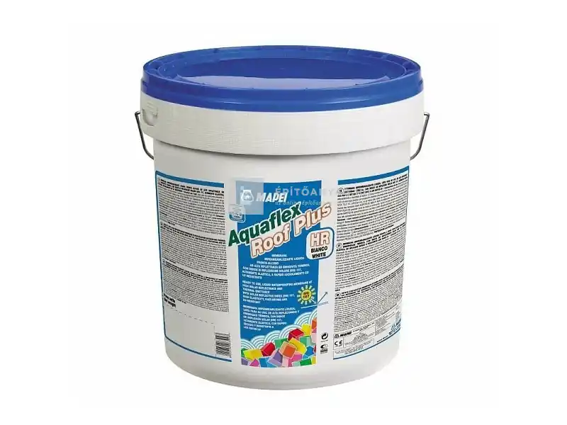 Biztonságos vásárlás Mapei Aquaflex Roof Plus HR szálerősítéses kenhető vízszigetelő fólia extra fehér 20 kg