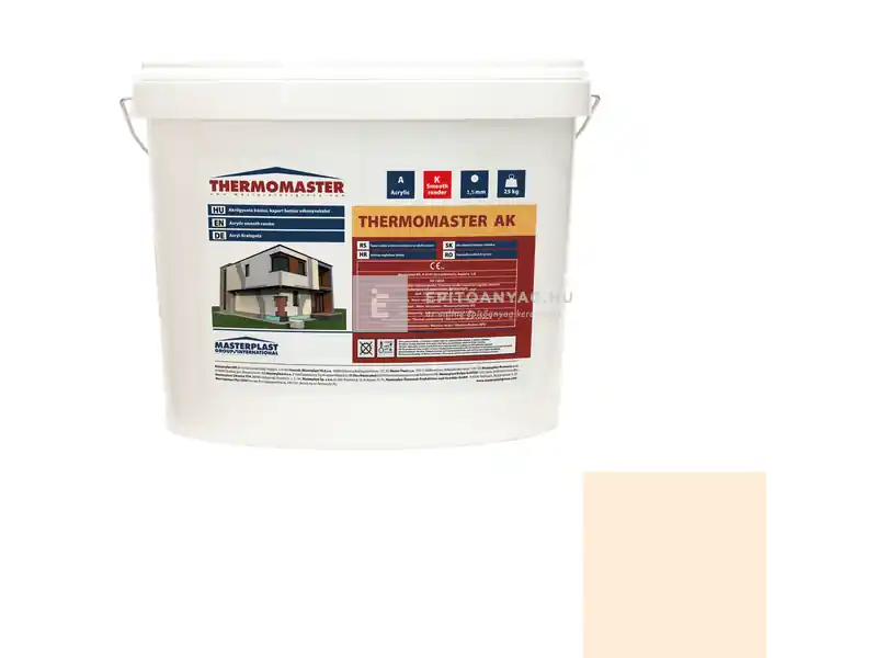 Masterplast Thermomaster akril vékonyvakolat, kapart 1,5 mm 02-F 25 kg Kiárusítás