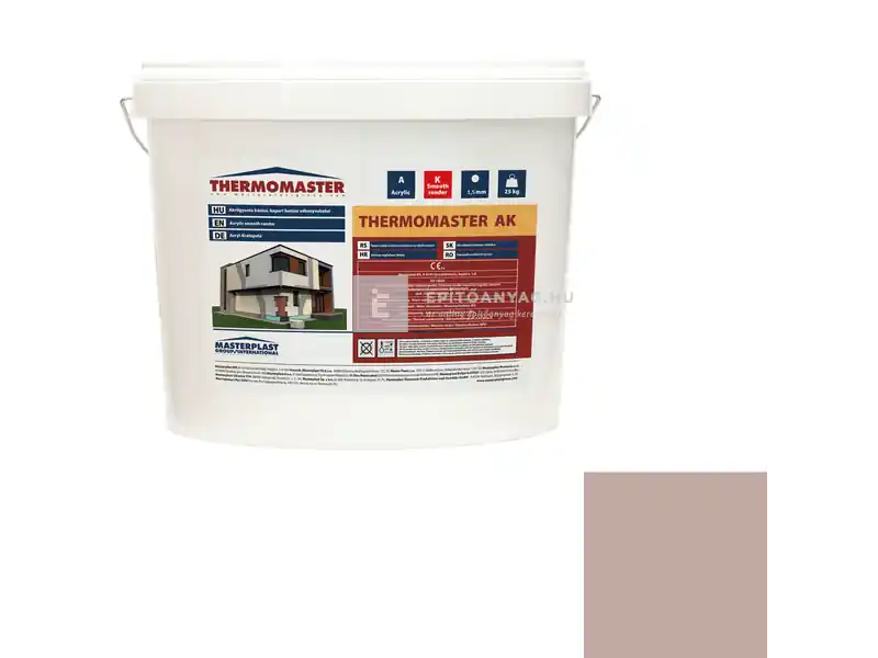 Masterplast Thermomaster akril vékonyvakolat, kapart 1,5 mm 14-D 25 kg Árcsökkenés