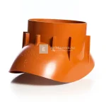 Klöber gázcső átvezető adapter 70/110 mm téglavörös Szuper akció