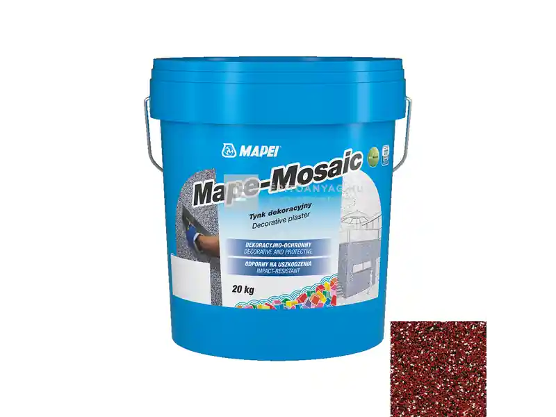 Azonnali szállítás Mapei Mape-Mosaic díszítővakolat 1,6 mm bor 20 kg