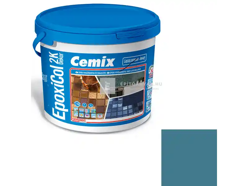Népszerű Cemix 8660 EpoxiCol 2K Dekor epoxi fugázó bermudakék 7 kg
