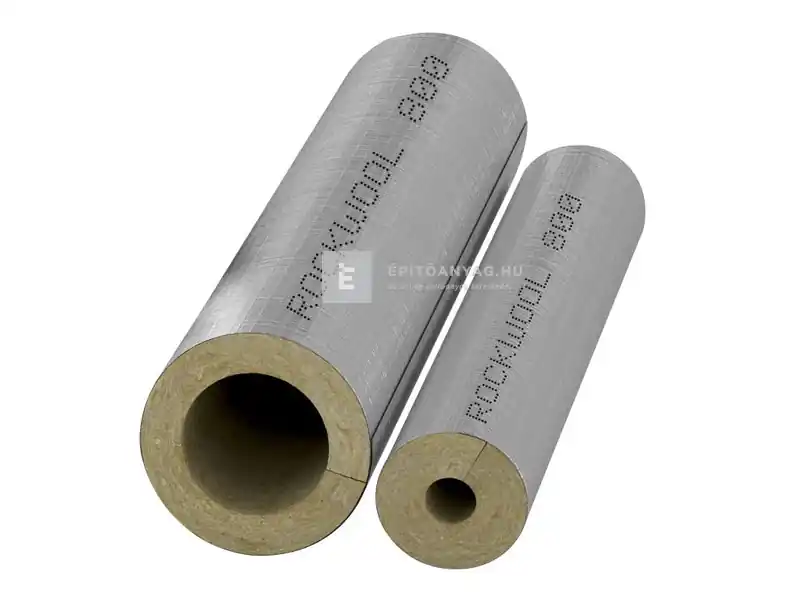 Rockwool 800 tekercselt kőzetgyapot csőhéj alukasírozással 50/28 mm, 1 m Népszerű