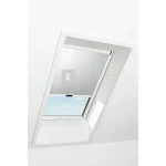 Roto Designo ZRE R4/R7 74x98 cm világosszürke fényszűrő roló, alumínium profilokkal Prémium
