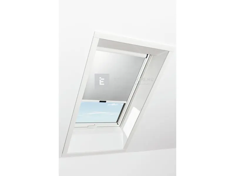 Roto Designo ZRE R6/R8 74x98 cm, világosszürke fényszűrő roló, fehér profilokkal Korlátozott ajánlat