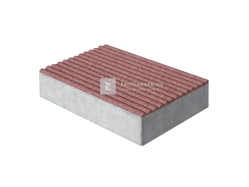ABeton taktilis jelzőkő hullámos, vörös 20x30x6 cm Népszerű