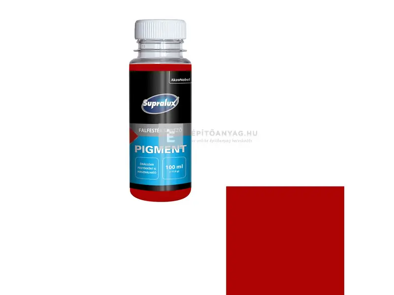 Szezonális akció Supralux Pigment falfesték színező piros 100 ml