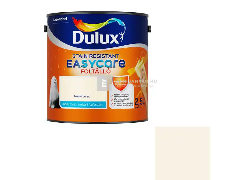 Dulux EasyCare matt, foltálló beltéri falfesték lenszövet 2,5 l Kedvezmény