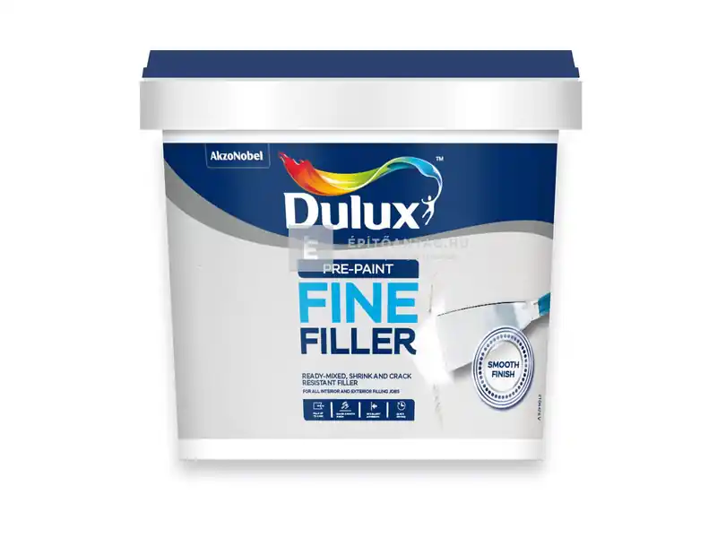 Azonnal elérhető Dulux Pre-Paint Fine filler készrekevert extra finom glett 1 kg