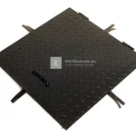 Aknafedlap festett, zárható 80x80 cm Gyors kiszállítás